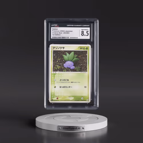 2004 Undone Seal #003/083 Oddish - 1st Edition (CGC 8.5 NM-MT+)