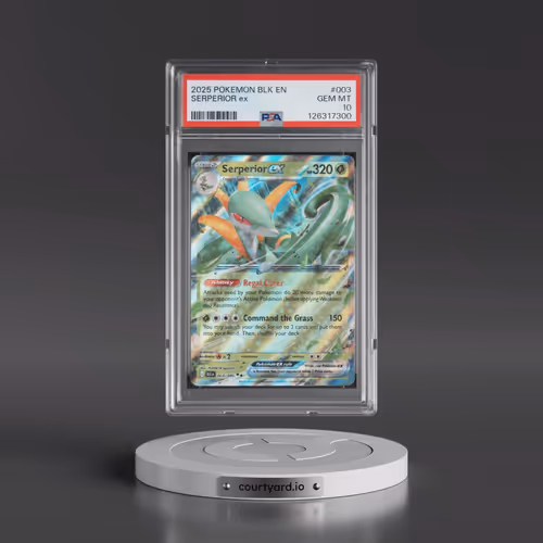 2025 Pokémon Blk EN-Black Bolt #003 Serperior EX - Holo (PSA 10 GEM MINT)