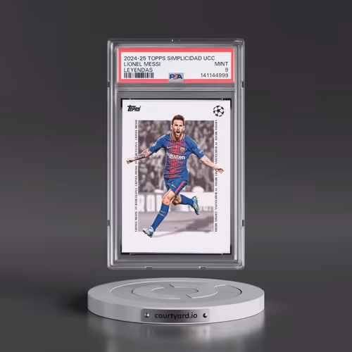 2024-25 Topps Simplicidad UEFA Club Competitions Lionel Messi - Leyendas (PSA 9 MINT)