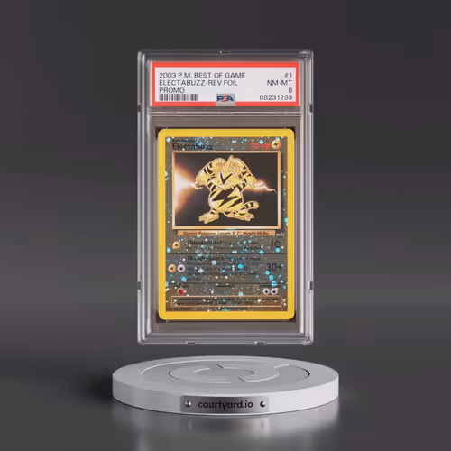 2003 Pokémon Best of Game Promo #1 Electabuzz - Reverse Foil (PSA 8 NM-MT)