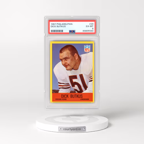 1967 Philadelphia #28 Dick Butkus (PSA 6 EX-MT)