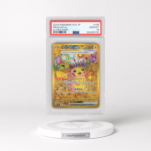 2024 Pokémon SV8-Super Electric Breaker #136 Pikachu EX - Holo Ultra Rare (PSA 10 GEM MINT)