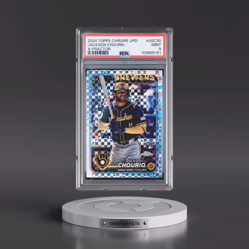 2024 Topps Chrome Update #USC30 Jackson Chourio - X-Fractor (PSA 9 MINT)