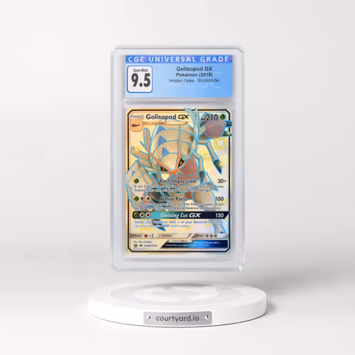 2019 Hidden Fates #SV48/SV94 Golisopod GX - Shiny Vault Holo (CGC 10 GEM MINT)