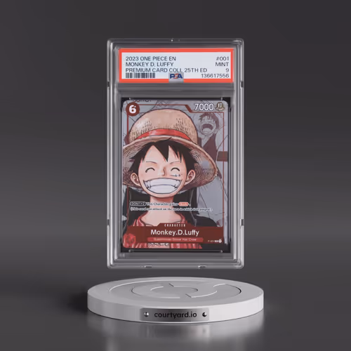 2023 One Piece Premium Bandai Premium Card Collection 25th Edition #001 Monkey D. Luffy (PSA 9 MINT)