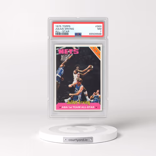 1975 Topps #300 Julius Erving - All-Star (PSA 7 NM)