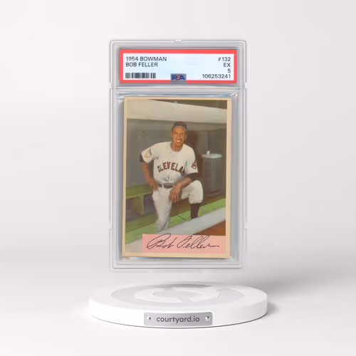 1954 Bowman #132 Bob Feller (PSA 5 EX)