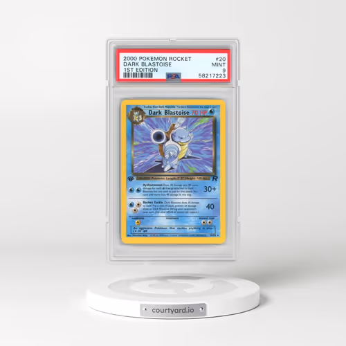 2000 Pokémon Rocket #20 Dark Blastoise - 1st Edition (PSA 9 MINT)