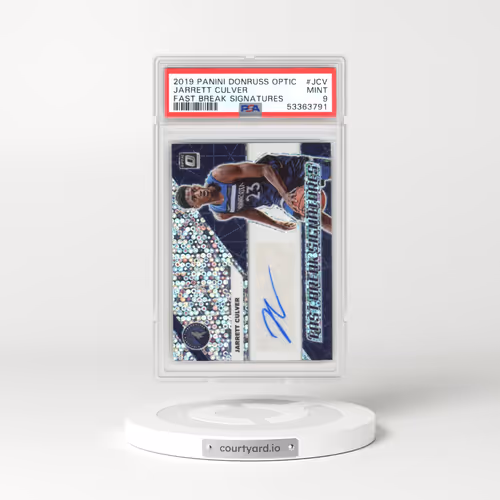 2019 Panini Donruss Optic Fast Break Signatures #JCV Jarrett Culver (PSA 9 MINT)