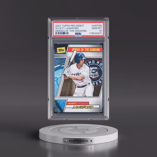 2024 Topps Pro Debut Heroes of the Diamond #HOTD5 Wyatt Langford (PSA 10 GEM MINT)
