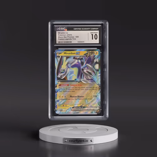 2023 Pokémon Svp EN-SV Black Star Promo #028 Miraidon EX - Holo Paldea Legends Tins (CGC 10 GEM MINT