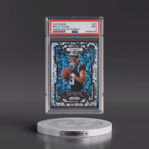 2023 Panini Prizm #301 Bryce Young - Variation-No Huddle (PSA 9 MINT)