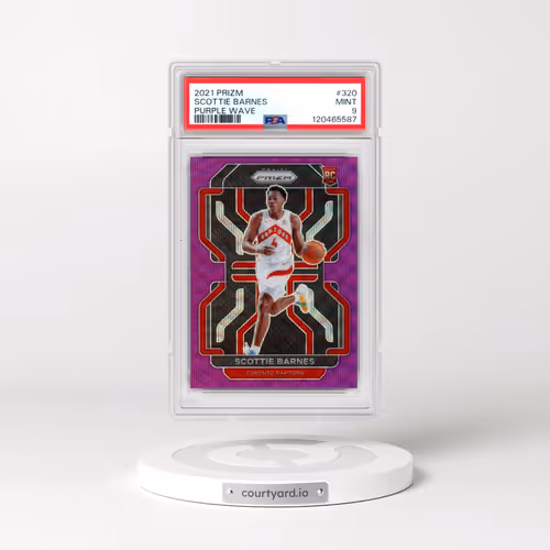 2021 Panini Prizm #320 Scottie Barnes - Purple Wave (PSA 9 MINT)