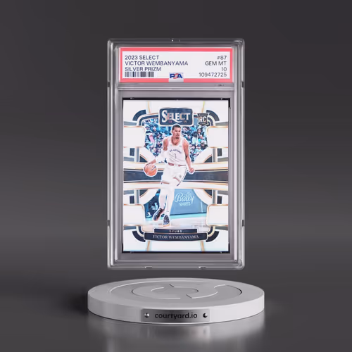 2023 Panini Select #87 Victor Wembanyama - Silver Prizm (PSA 10 GEM MINT)