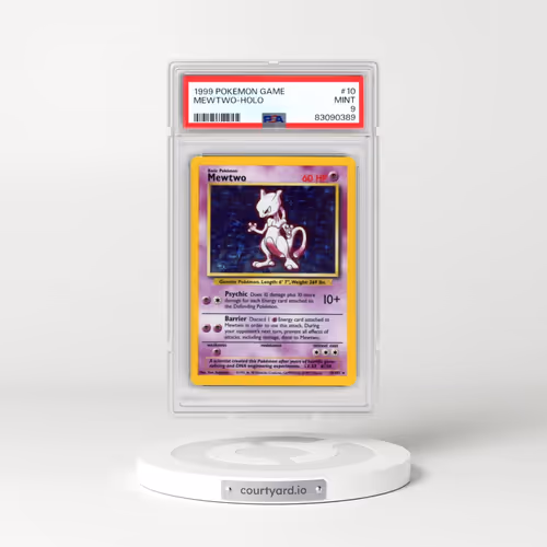 1999 Pokémon Game #10 Mewtwo - Holo (PSA 9 MINT)