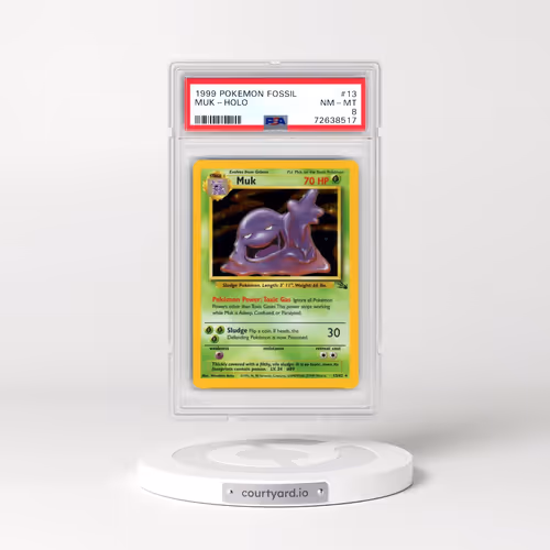 1999 Pokémon Fossil #13 Muk - Holo (PSA 8 NM-MT)