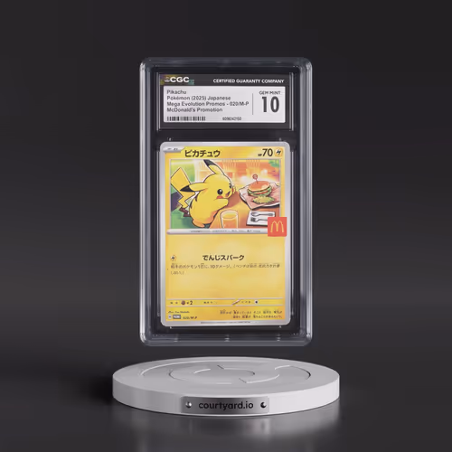 2025 Pokémon M-P Promo #020 Pikachu - McDonald's (CGC 10 GEM MINT)