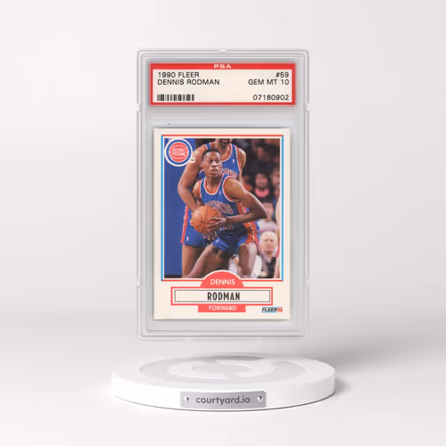 1990 Fleer #59 Dennis Rodman (PSA 10 GEM MINT)