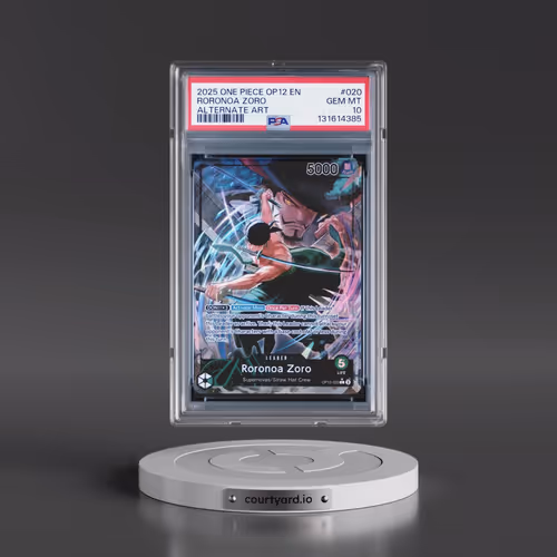 2025 One Piece OP12-Legacy of the Master #020 Roronoa Zoro - Alternate Art (PSA 10 GEM MINT)
