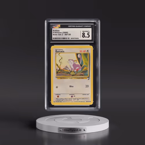 2000 Base Set 2 #89/130 Rattata (CGC 8.5 NM-MT+)