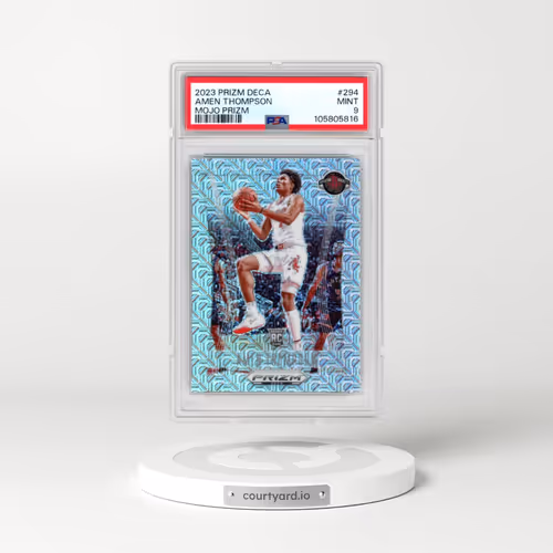 2023 Panini Prizm Deca #294 Amen Thompson - Mojo Prizm (PSA 9 MINT)