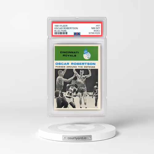 1961 Fleer #61 Oscar Robertson - In Action (PSA 8 NM-MT)