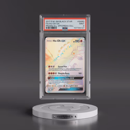 2017 Pokémon SM Black Star Promo #SM80 HO-Oh GX - Holo Full Art Shining Legends Super Premium Collec