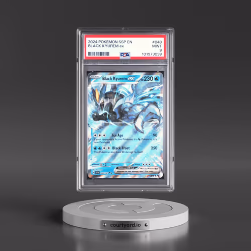2024 Pokémon Ssp EN-Surging Sparks #048 Black Kyurem EX - Holo (PSA 9 MINT)