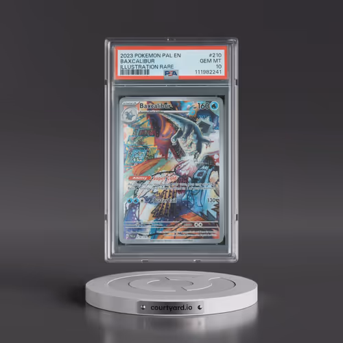 2023 Pokémon Pal EN-Paldea Evolved #210 Baxcalibur - Illustration Rare (PSA 10 GEM MINT)