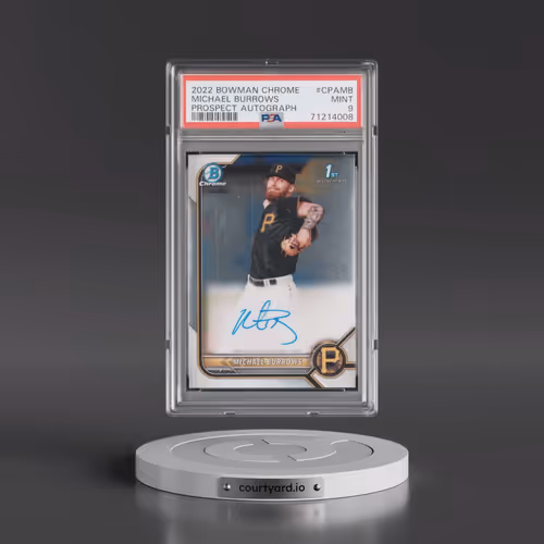 2022 Bowman Chrome Prospect Autographs #CPAMB Michael Burrows (PSA 9 MINT)