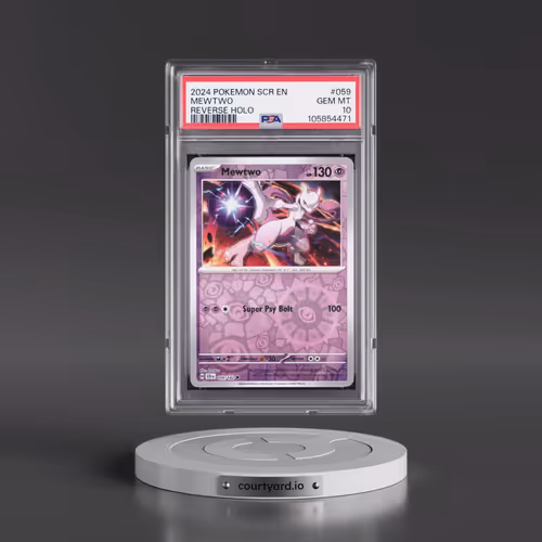 2024 Pokémon Scr EN-Stellar Crown #059 Mewtwo - Reverse Holo (PSA 10 GEM MINT)