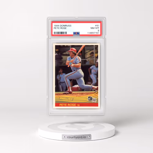 1984 Donruss #61 Pete Rose (PSA 8 NM-MT)