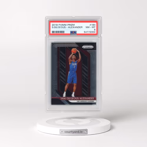 2018 Panini Prizm #184 Shai Gilgeous-Alexander (PSA 8 NM-MT)