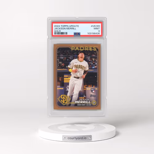 2024 Topps Update #US169 Jackson Merrill - Gold (PSA 9 MINT)