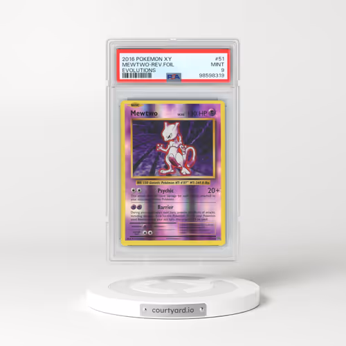 2016 Pokémon XY Evolutions #51 Mewtwo - Reverse Foil (PSA 9 MINT)