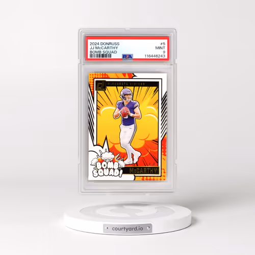 2024 Panini Donruss Bomb Squad #5 JJ McCarthy (PSA 9 MINT)