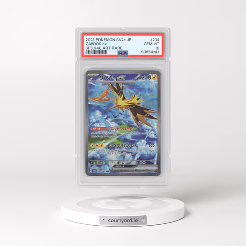 2023 Pokémon Sv2a-Pokemon 151 #204 Zapdos EX - Holo Special Art Rare (PSA 10 GEM MINT)