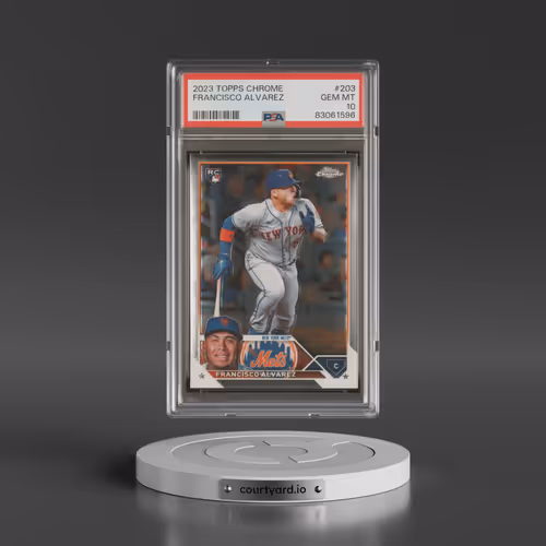 2023 Topps Chrome #203 Francisco Alvarez (PSA 10 GEM MINT)