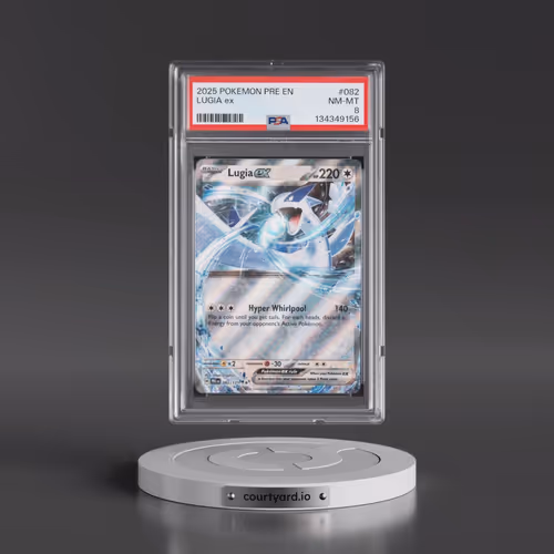 2025 Pokémon Pre EN-Prismatic Evolutions #082 Lugia EX - Holo (PSA 8 NM-MT)