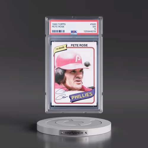 1980 Topps #540 Pete Rose (PSA 5 EX)