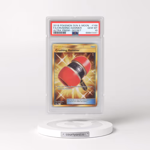 2018 Pokémon Sun & Moon Ultra Prism #166 Crushing Hammer - Full Art Secret (PSA 10 GEM MINT)