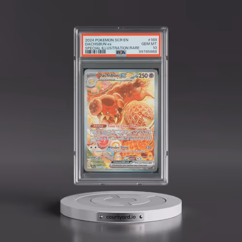 2024 Pokémon Scr EN-Stellar Crown #169 Dachsbun EX - Holo Special Illustration Rare (PSA 10 GEM MINT