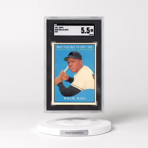 1961 Topps #482 Willie Mays - MVP (SGC 5.5 EX+)