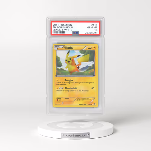 2011 Pokémon Black & White #115 Pikachu - Holo (PSA 10 GEM MINT)
