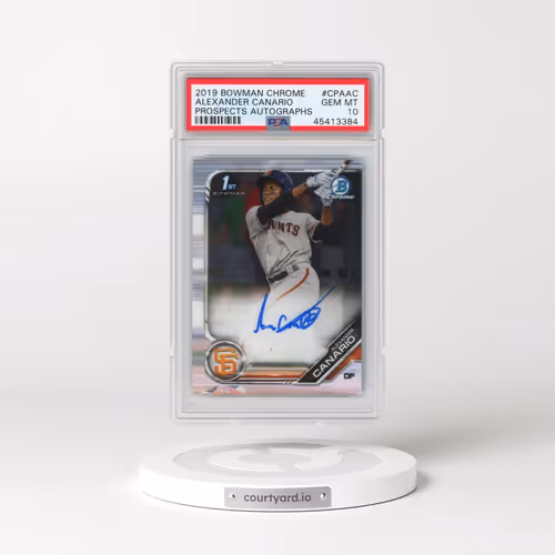 2019 Bowman Chrome Prospects Autographs #CPAAC Alexander Canario (PSA 10 GEM MINT)