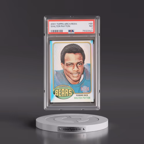 2001 Topps Archives Reserve #80 Walter Payton (PSA 7 NM)