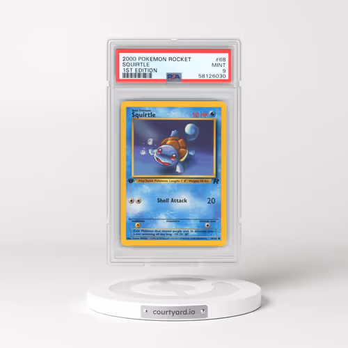 2000 Pokémon Rocket #68 Squirtle - 1st Edition (PSA 9 MINT)