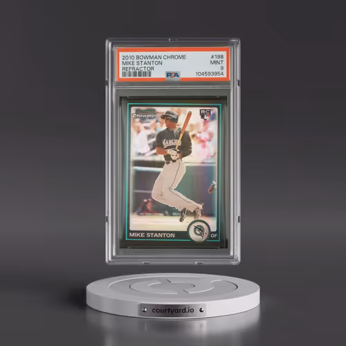 2010 Bowman Chrome #198 Mike Stanton - Refractor (PSA 9 MINT)