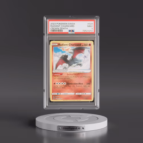 2023 Pokémon Sword and Shield Crown Zenith #020 Radiant Charizard - Holo (PSA 9 MINT)