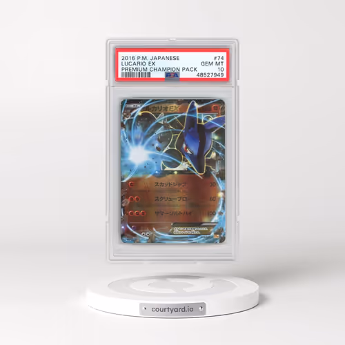 2016 Pokémon Premium Champion Pack #074 Lucario EX - Holo (PSA 10 GEM MINT)